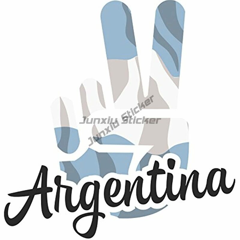 아르헨티나 국기 지도 국가 엠블럼 PVC 스티커, 커버 스크래치 장식, 자동차 노트북 오토바이 캠핑카 밴 자전거 창문 방
