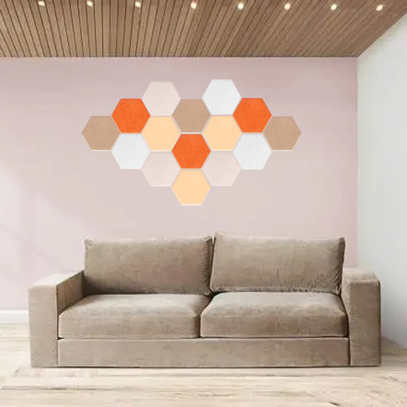 Sound Proof Wall Panels 3Pcs Noise Pared 18cm Hexagon Acoustic Panel Home Decorative For Gaming Room Decoration Door Seal Strip