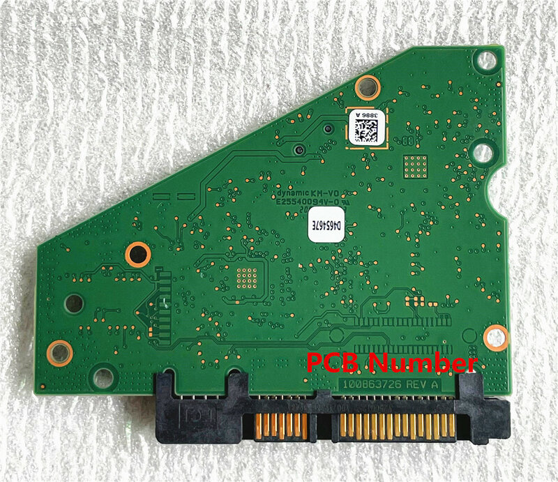 Placa de circuito de disco duro de escritorio Seagate/100863726 REV A / 3886