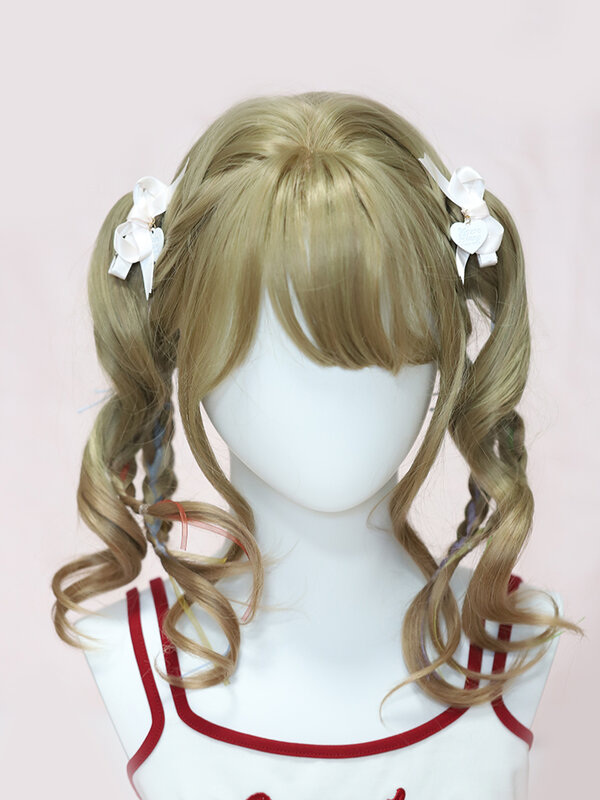Wings Bow Barrettes Japanese Sub-Culture Double Ponytail Clip Pair Side Clips Original Handmade Hairware