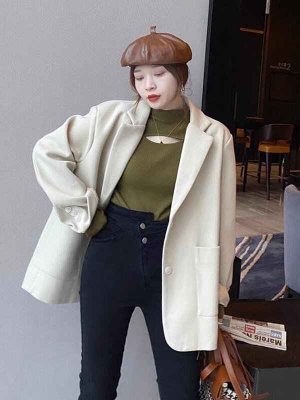 Mock Nek Truien Vrouwen Uitgehold Chique Eenvoudige Dagelijkse Pasvorm Pullovers Mode Koreaanse Woon-Werkstijl Temperament 2023