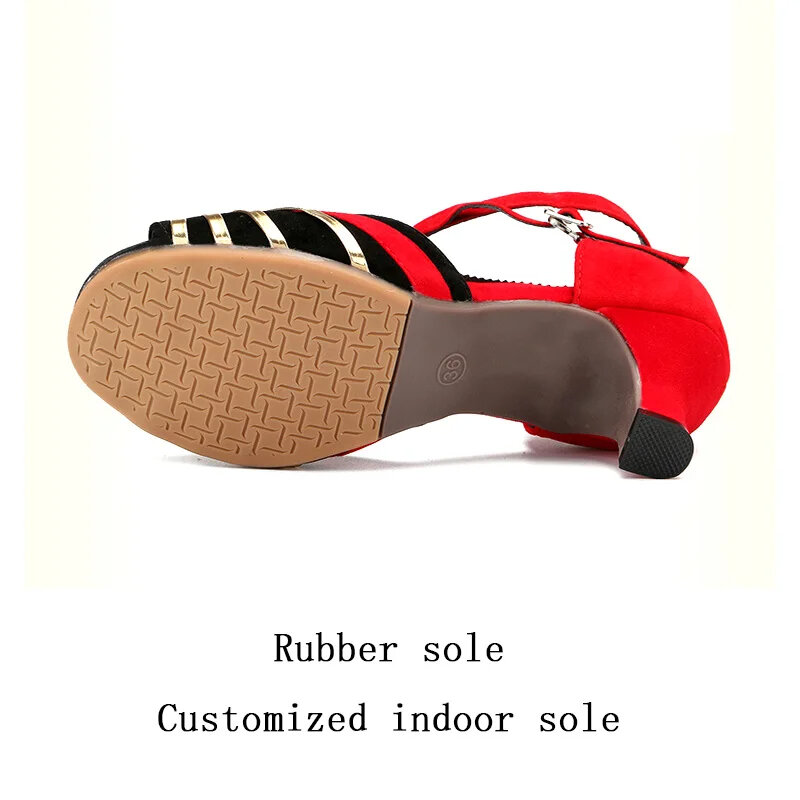 Chaussures de danse latine modernes à talons hauts pour femmes, chaussures de salle de Rhpour filles, nouvelle marque, 5.5 cm, 3.5cm