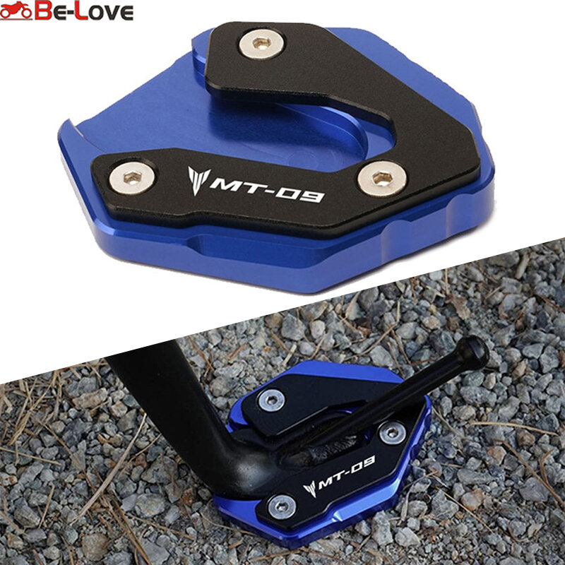 Soporte lateral para motocicleta, placa de soporte para YAMAHA MT-09 MT 09 MT09 Tracer 900 XSR900 2014-2023 2021 22