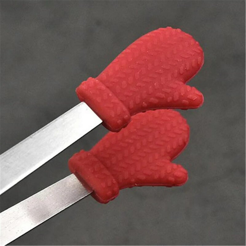 Creative Small Palm Silicone Clip Stainless Steel Handle And Hand Shaped Designed Silicone Tongs Creative Clip Heavy Duty