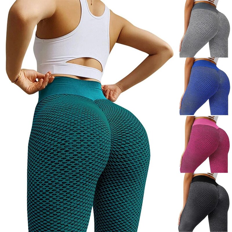 Ladies Fashionable Patchwork Yoga Pants Sports Running Active Fitness Pants High Waist Elasticity Tight Fitting Leggings