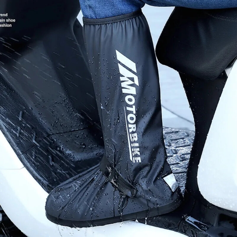 Многоразовые мотоциклетные непромокаемые Нескользящие ботинки унисекс, защита для мужской велосипедной обуви для дождливого дня