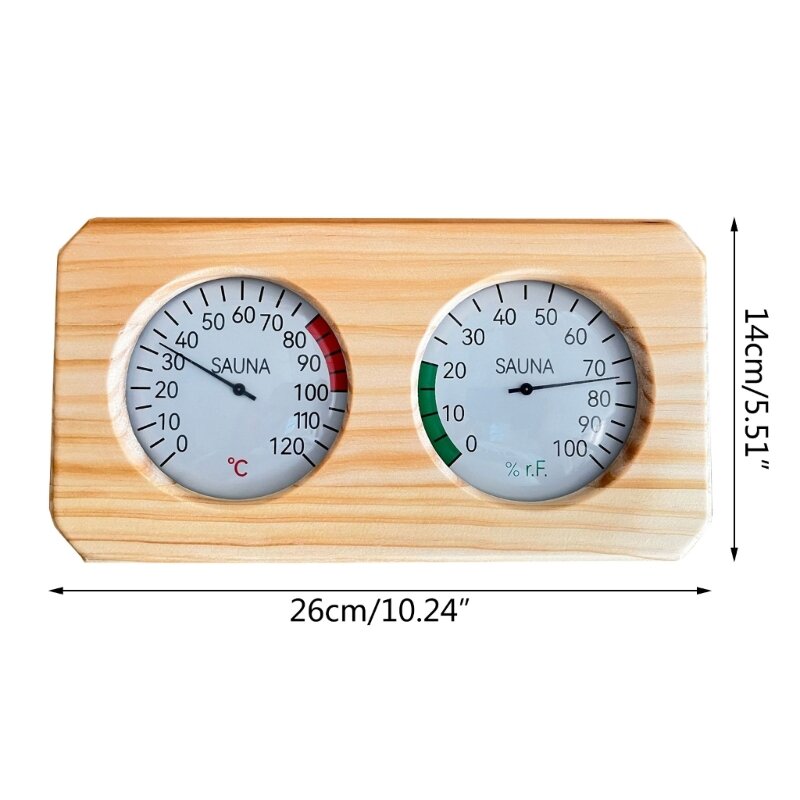 Temperatuur- en vochtigheidsmeting Betrouwbare saunathermometer Hygrometer Bewaak en onderhoud een betere saunaomgeving