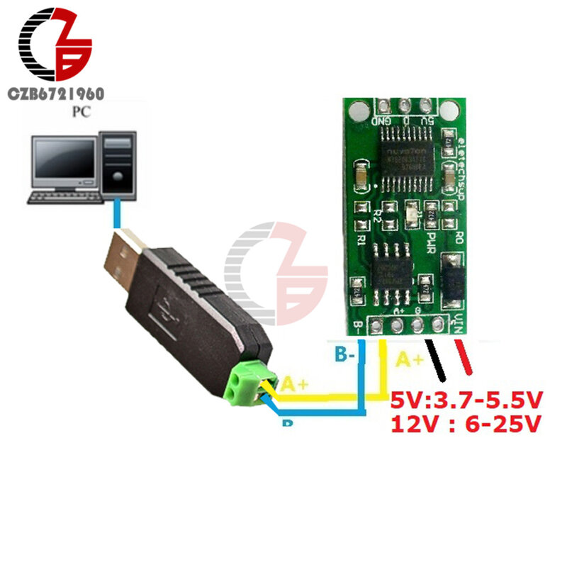 DC 5V 12V DS18B20 RS485 RS232 TTL Com UART czujnik akwizycji temperatury Modbus RTU dla Arduino PC PLC moduł akwizycji danych MCU