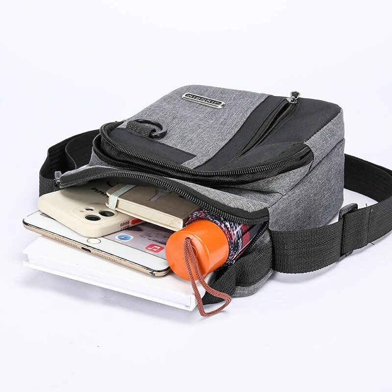 Large Capacity Men's Bag Single Shoulder Bag Waterproof And Wear-resistant Backpack Multiple Pockets For Business Business