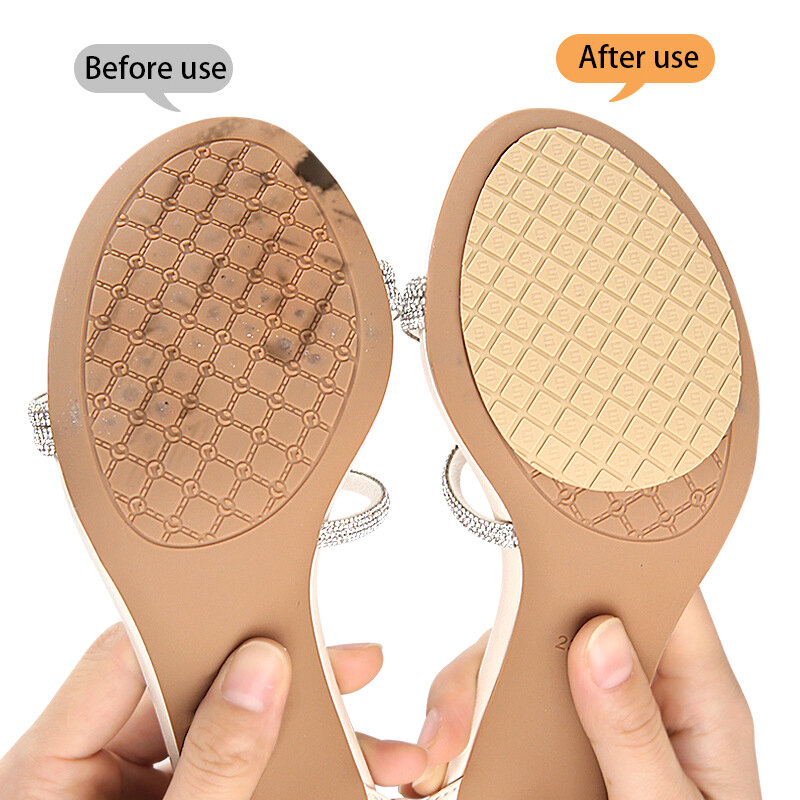 2 * antypoślizgowe odporne na zużycie naklejki na maty do butów samoprzylepna podeszwa ochraniacz na wysokie obcasy z przodu stopy silikonowe podkładki gumowe podeszwy