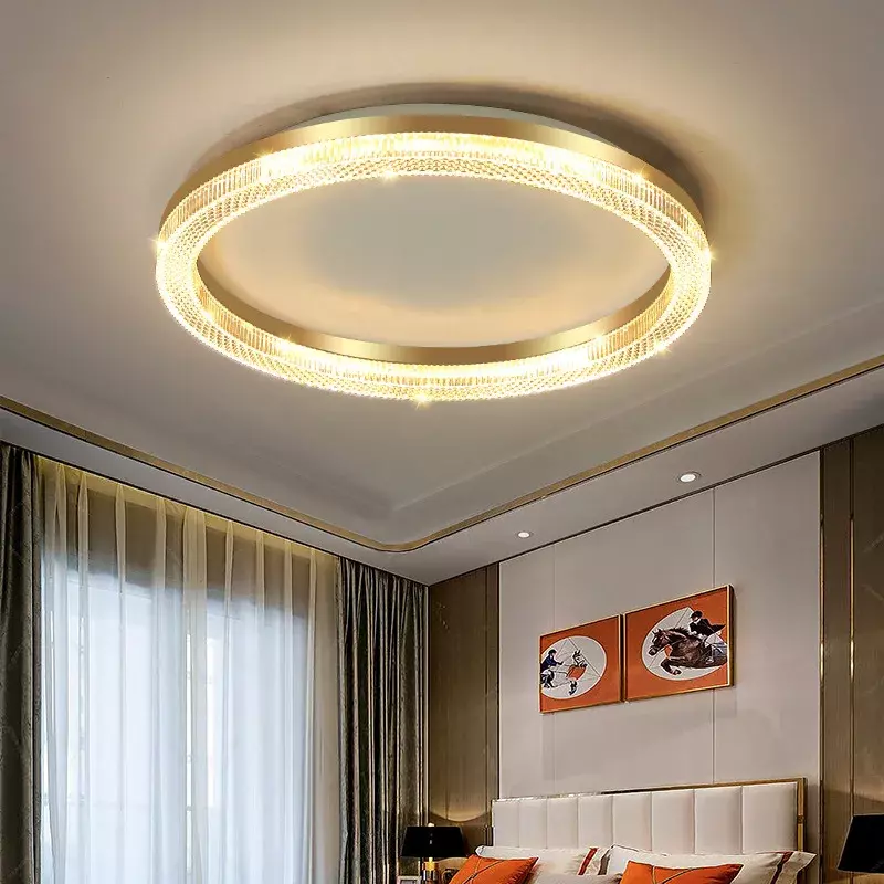 Plafonnier LED au Design Moderne, Luminaire Décoratif de Plafond, Idéal pour un Salon, une Salle à Manger, une Chambre à Coucher, un Restaurant, un Couloir, un Bureau ou un Hôtel