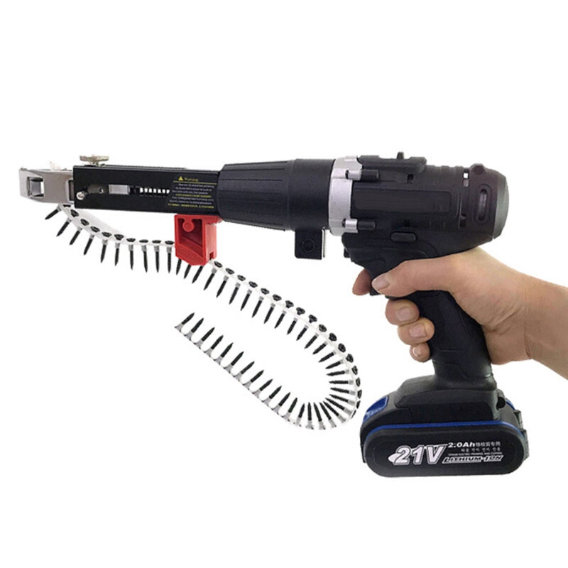 The New Electric Screw Gun Tool Cordless Drill Screw Has Adjustable Length And Depth For Easy Woodworking