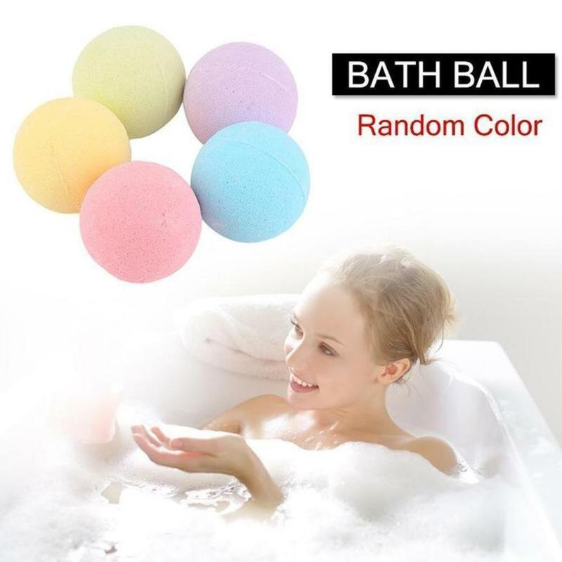 Bomba de baño de Color aleatorio, limpiador corporal de aromaterapia, Bola de sal hecha a mano, 5g
