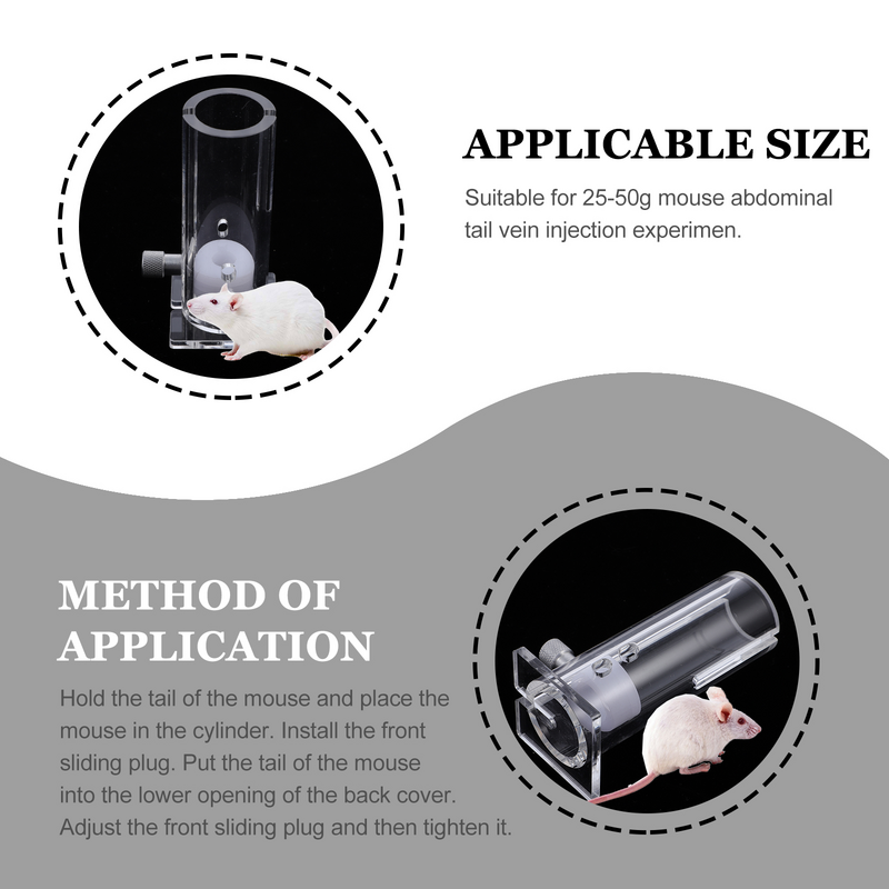 Transparente Mouse Retainer, Mic Acessórios, Tubo Fixo, Fixação Tool, Fit para 25- 50g Gram Mic