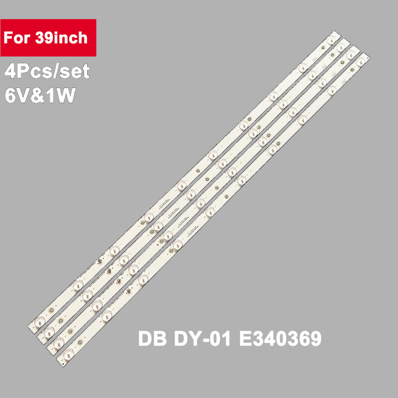 4pcs 700mm LED Backlight Strip for Tv 39inch DB DY-01 E340369 39HME5000 39HTE3600  Js-lb-d-cj3900-101cbad-31116A
