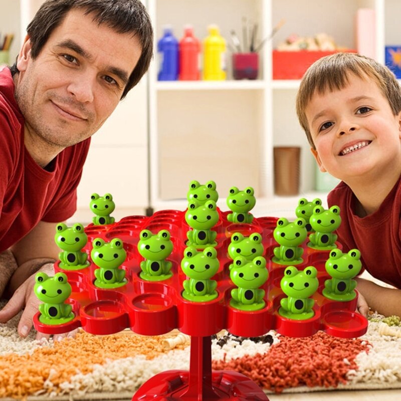 Q0KB Frosch-Balance-Mathe-Spiel für Kinder, Kindergarten, Kleinkinder, Vorschule, Lernaktivitäten