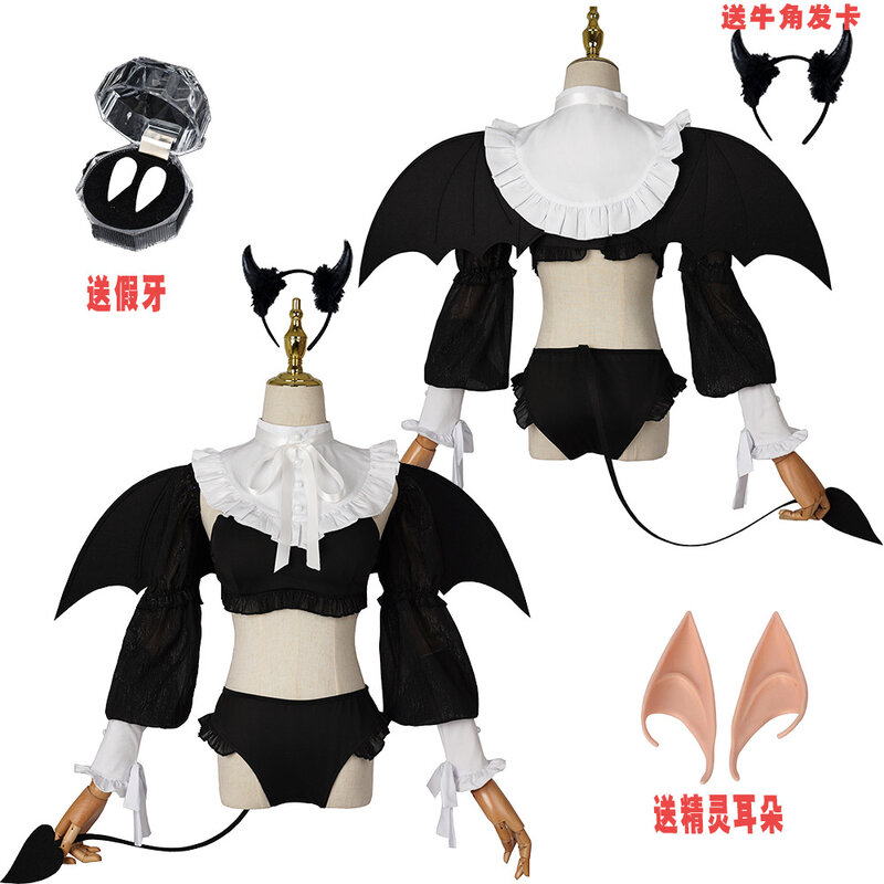 Anime Rizu Kyun Kitagawa Marin Cosplay Mijn Dress Up Darling Cosplay Bikini Kuroe Shizuku Pruik Set Halloween Kostuum Vrouwen Feest