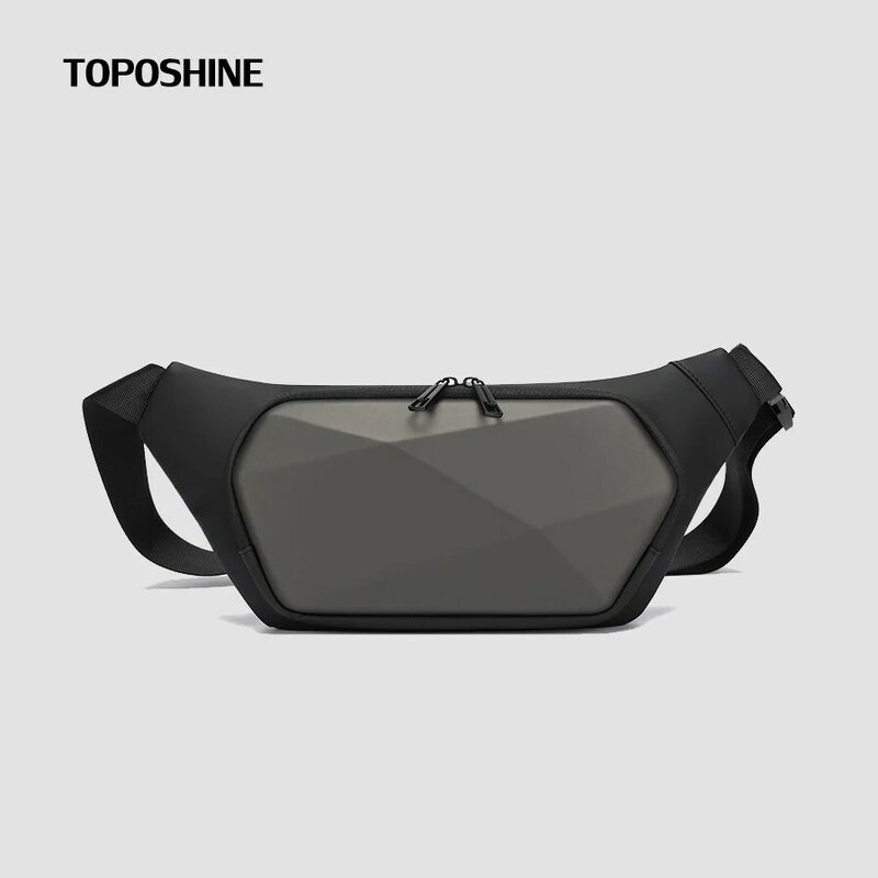Toposhine Male Travel Leisure PC Geometric Shaping Shoulder Bags Outside New Business Messenger Bag Oxford Fabric Men Chest Bags