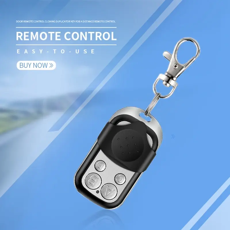 Door Remote Control 433Mhz 4 Channel Remote Control Use Fixed Code Rolling Code Key Chains Car Home And Garage duplicator