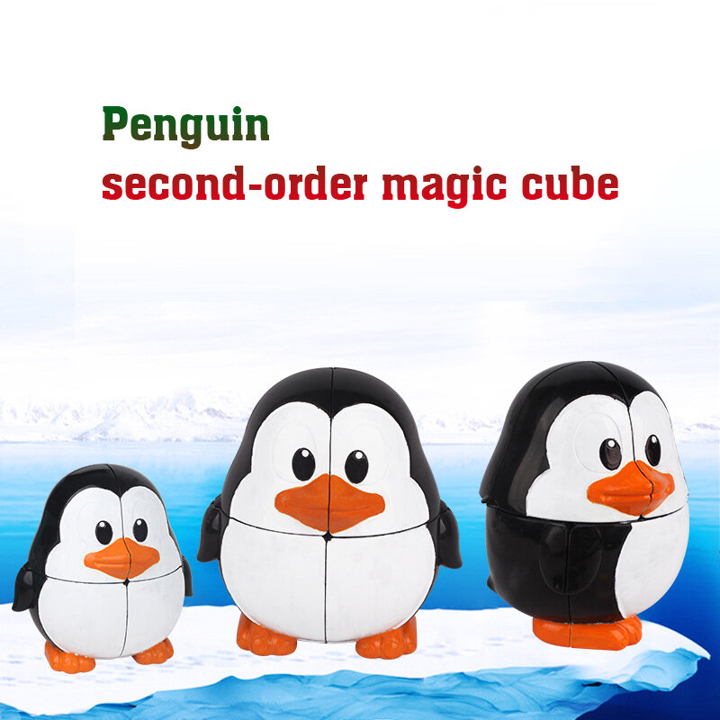 Zauberwürfel 2x2 Spielzeug Tier Geschwindigkeit Würfel Pinguin pädagogisch 2x2x2 Cubo Zauberwürfel 2x2 magnetisch versand kostenfrei Zauberwürfel Puzzle
