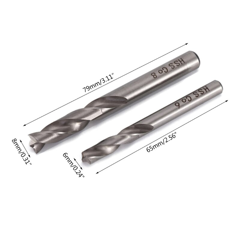 Brocas para solda a ponto de 6 mm/8 mm perfeitas para remover pontos de solda ou perfurar metal