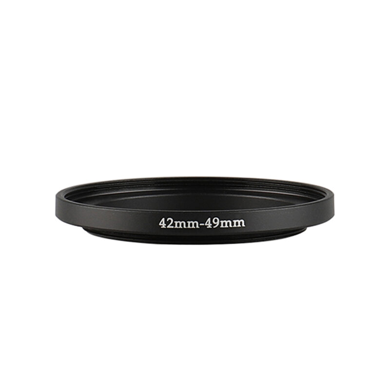 Anello filtro Step-Up nero in alluminio 42mm-49mm 42-49mm adattatore per obiettivo adattatore filtro da 42 a 49 per obiettivo fotocamera Canon Nikon Sony DSLR