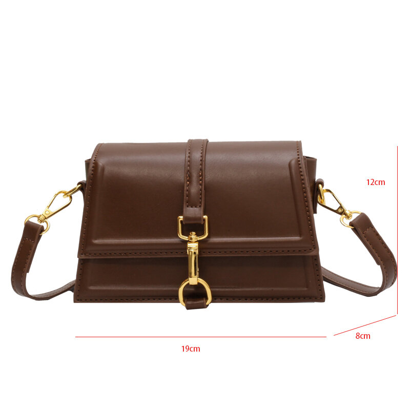 Designer Crossbody Bag For Women 2024 New Solid Color Pu Leather Shoulder Handbag Fashion Mini Phone Bag Purse