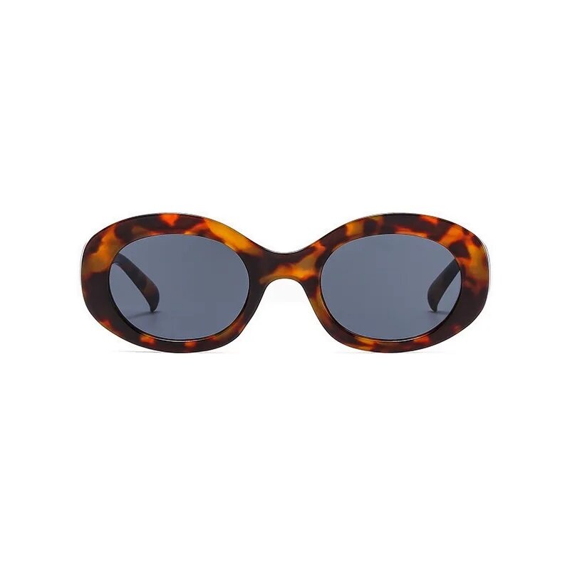 Óculos de sol ovais para homens e mulheres, óculos unissex, UV400 Eyewear, elegante, moderno, luxo, marca designer, tendência da moda