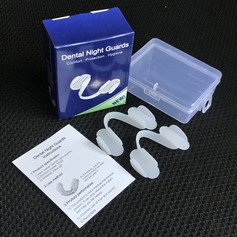 Sleep Mouthguard Splint Clenching ฟันวงเล็บ Bruxism Mouth Guard Alignment Trainer Sleep Aid ฟัน Protector เครื่องมือ