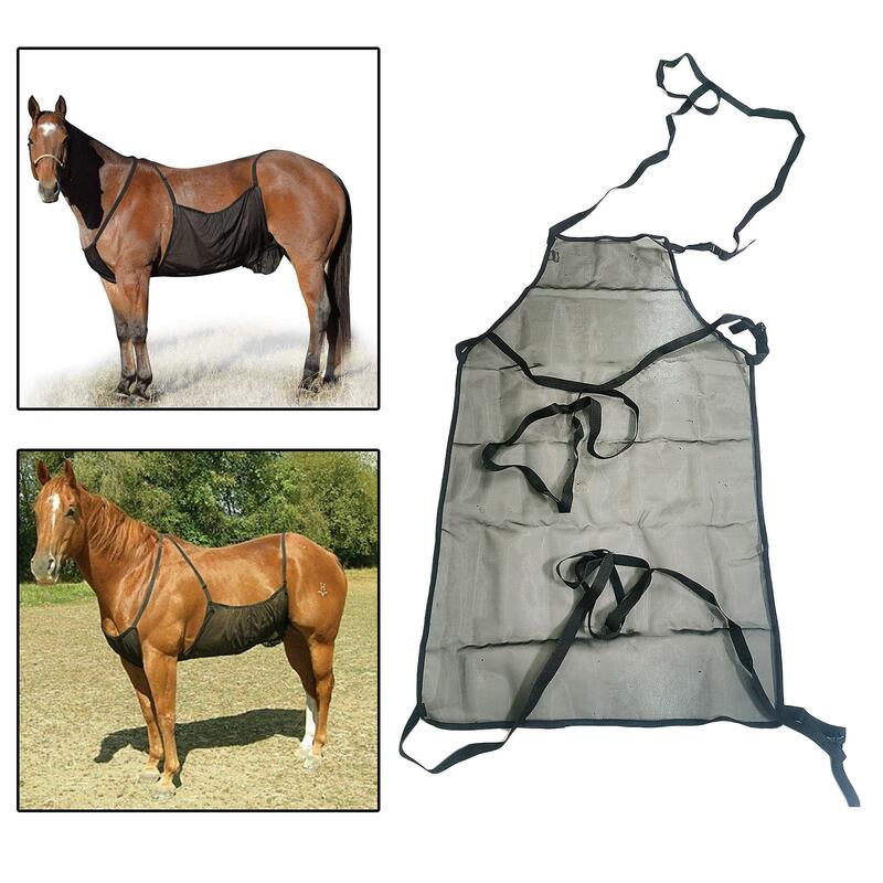 Dywanik dla koni Elastyczna siatka ochronna do zakrywania brzucha