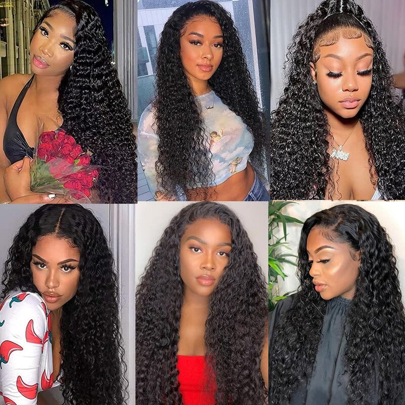 30 inch Deep Wave 13X6 Hd Lace Frontal Wig Human Hair Wig 13x4 Lace Front Wig Pre Plucked Brazilian Glueless Wig 100% Human Hair