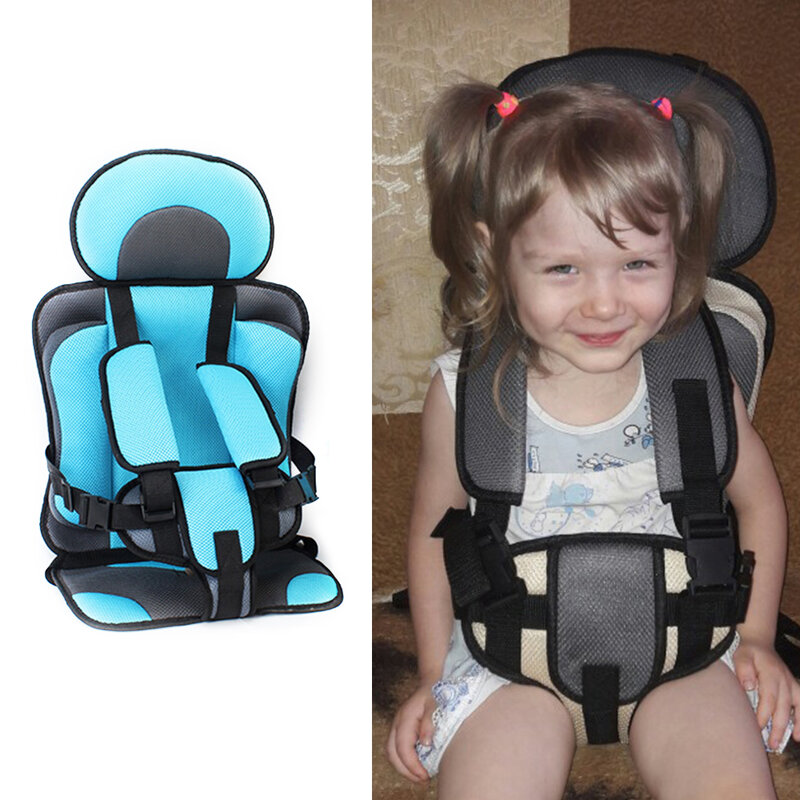 Bantalan kursi keselamatan anak, untuk usia 6 bulan hingga 12 tahun, tikar kursi mobil bernapas, bantal kursi kereta bayi dapat disesuaikan
