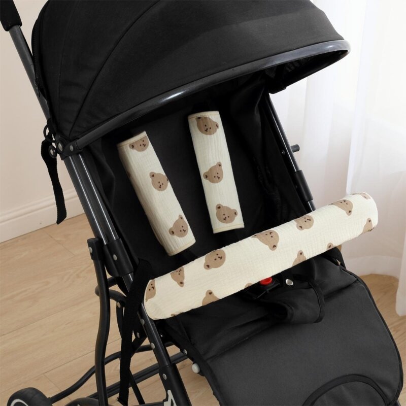 Capa alça para carrinho bebê e carrinho bebê com estampa desenho animado, protetores apoio braço, dropshipping