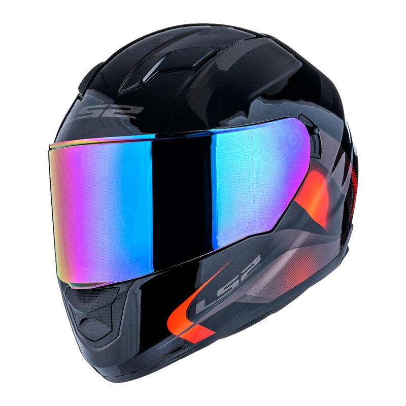 Visera LS2 para casco de motocicleta FF320 Stream FF353 Rapid FF328 FF800, reemplazo Original, lente adicional, negro, iridio, Plata