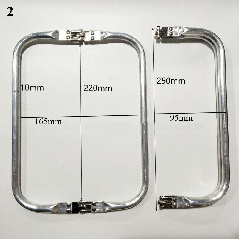 Zilver Metalen Bag Frame Voor Purse Rugzak Handtassen Purse Frame Metalen Aluminium Buis Frame Tas Handvat Accessoires Voor Tassen Onderdelen