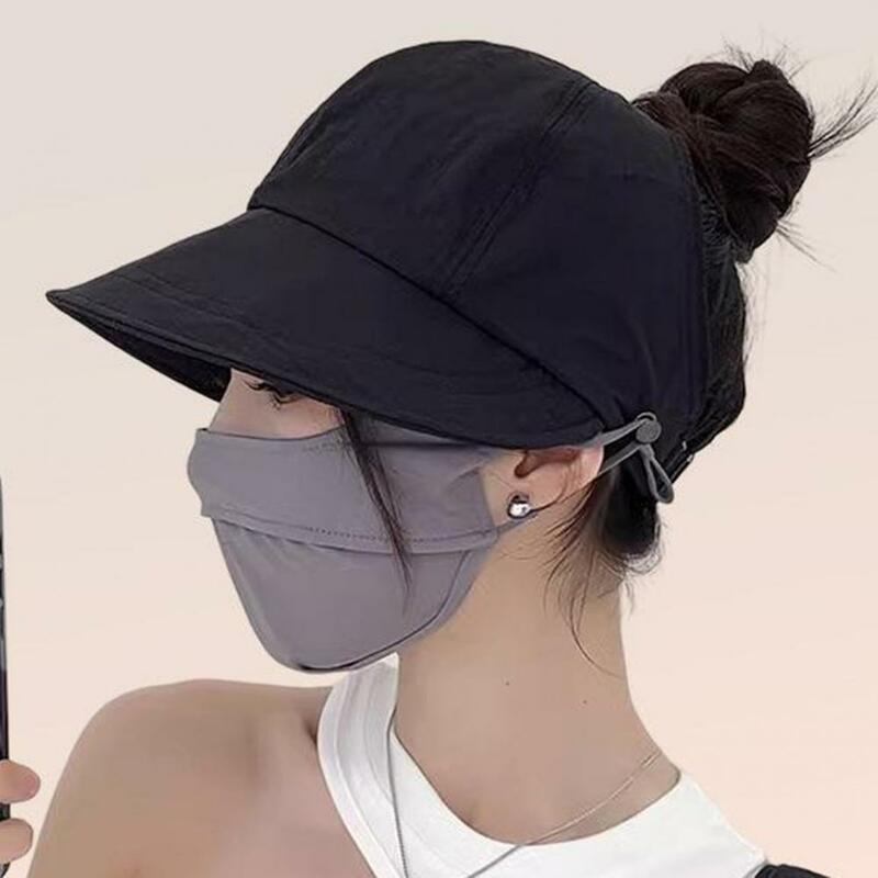 Шляпа для защиты от солнца стильная женская шляпа для защиты от солнца с регулируемым обхватом и боковым карманом для пеших прогулок и путешествий