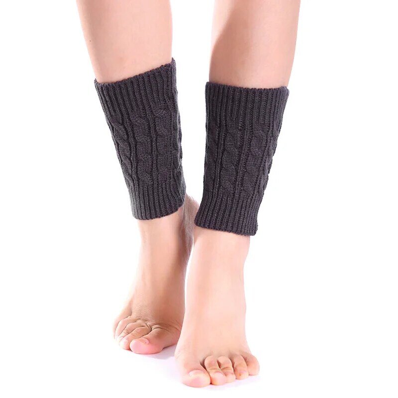Calcetines cortos con patrón de giros para mujer, botas de invierno, calcetín Protector elástico térmico