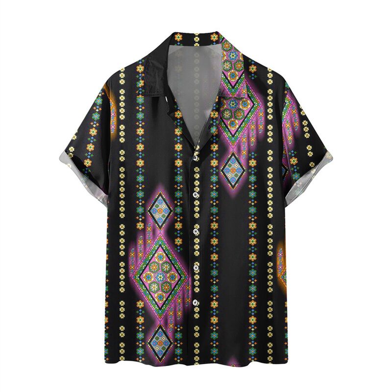 Мужская Летняя гавайская рубашка оверсайз с 3D принтом, пляжная одежда для отдыха, улицы и отпуска