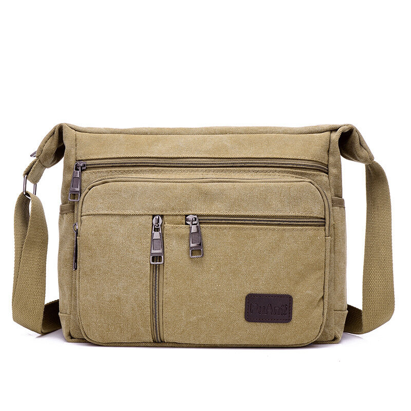 Męskie płócienne torby na ramię na co dzień podróżna męska torba Crossbody luksusowe torby kurierskie modne wysokiej jakości torebka