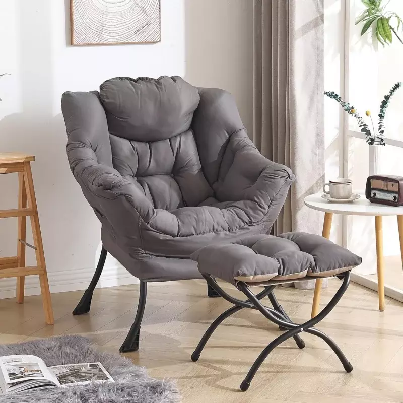 Tiita-Chaise paresseuse avec bitions oman, grand salon d'appoint, canapé de loisirs moderne, lecture avec repose-pieds