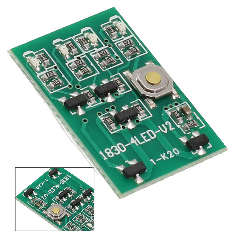 แผงวงจรป้องกันการชาร์จ PCB 1ชิ้นแผงวงจร LED สำหรับแบตเตอรี่ลิเธียมไอออน BL1830ชิ้นส่วนเครื่องมือทางไฟฟ้าแบตเตอรี่ลิเธียม