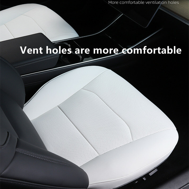 Fundas de asiento personalizadas para Tesla Model 3 Y, S, X, Nappa, cuero, grado 8, cojín antiincrustante, accesorios interiores de coche