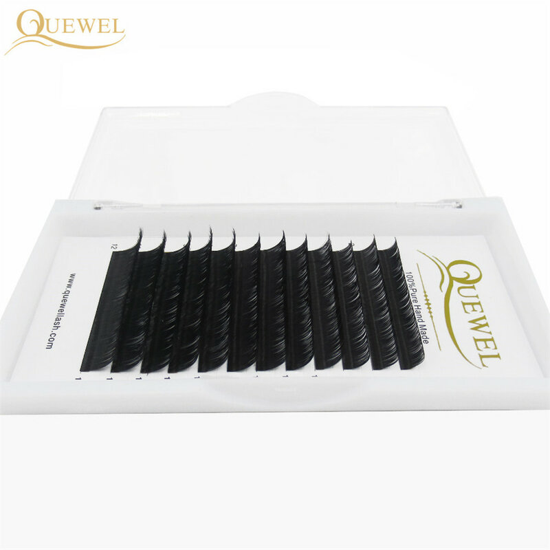 Quewel 0.03mm wimper extensions c/cc/d/dd krul wimpers faux mink lash salon individuele wimpers natuurlijke handgemaakte 8-18mm