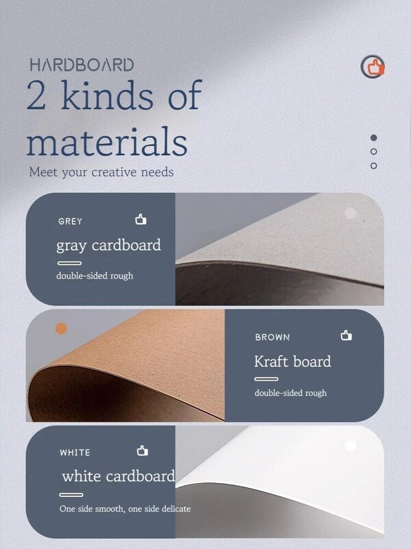 Papel Kraft duro de alta calidad, A3, A4, A5, para manualidades, fabricación de tarjetas, cartón grueso
