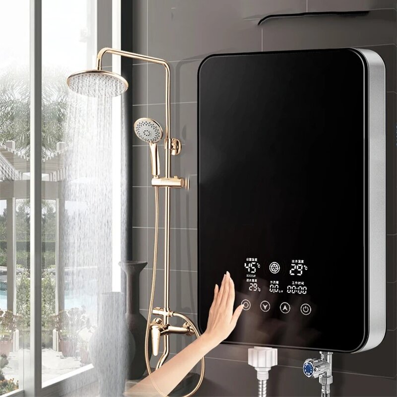 Calentador de agua eléctrico Instantáneo Para el hogar, máquina de baño inteligente de temperatura constante y calentamiento rápido, Interruptor de Sensor de onda, SL-A1-80