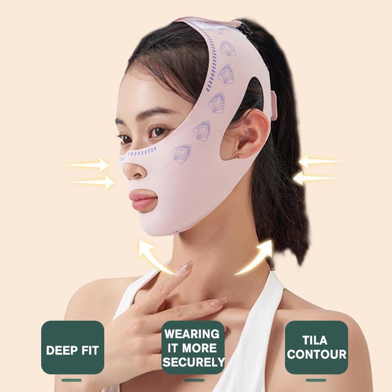 Nowy projekt maska do podbródka w kształcie linii V maski na twarz rzeźbienia twarzy maska do spania pasek do wyszczuplania twarzy pasek do podnoszenia twarzy