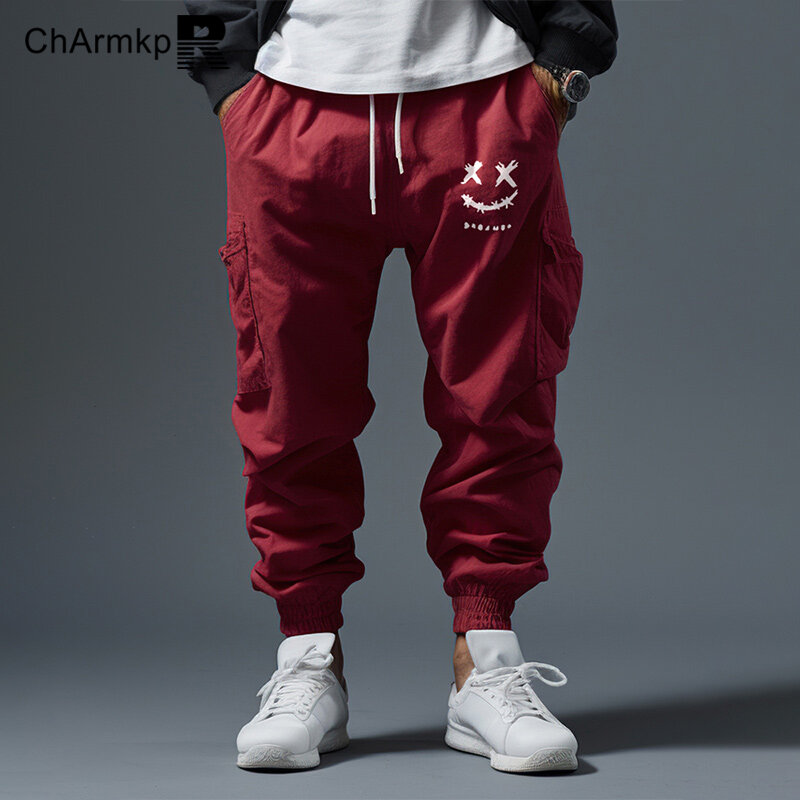 CharmkpR-Pantalon Cargo pour Homme, Décontracté, Harem Long, Imprimé FjPrint, Taille Wstring, Vêtements Streetwear, Été 2024