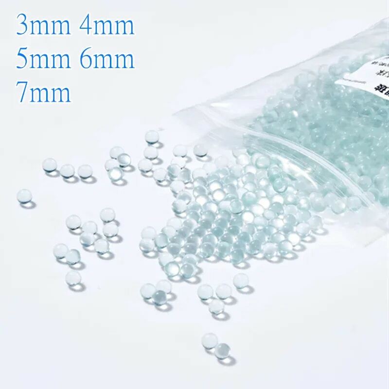 Bolas de vidrio de diferentes tamaños, cuentas de molienda de arena para experimentos de laboratorio, 3mm, 4mm, 5mm, 6mm, 7mm, 1000 unids/lote