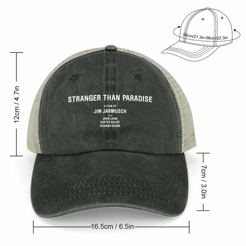 Stranger Than Paradise Cowboy Hat Hat Man Luxury party Hat Sun Cap Luxury Man For Girls Men's