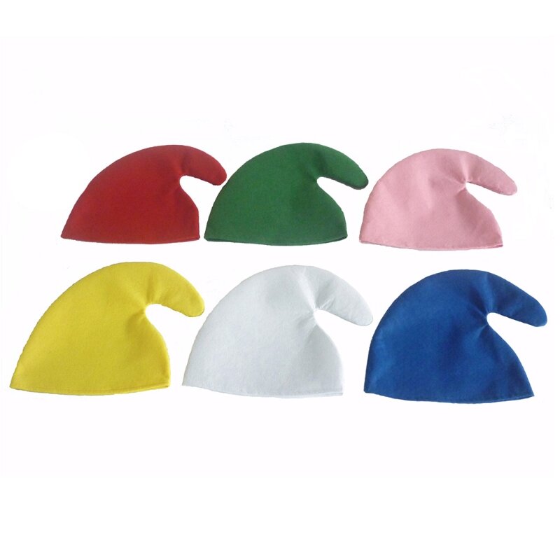Xmas Headwear Decor เอลฟ์หมวก Multi-สีหมวกหมวกคริสต์มาสคอสเพลย์แสดง Props Dropship